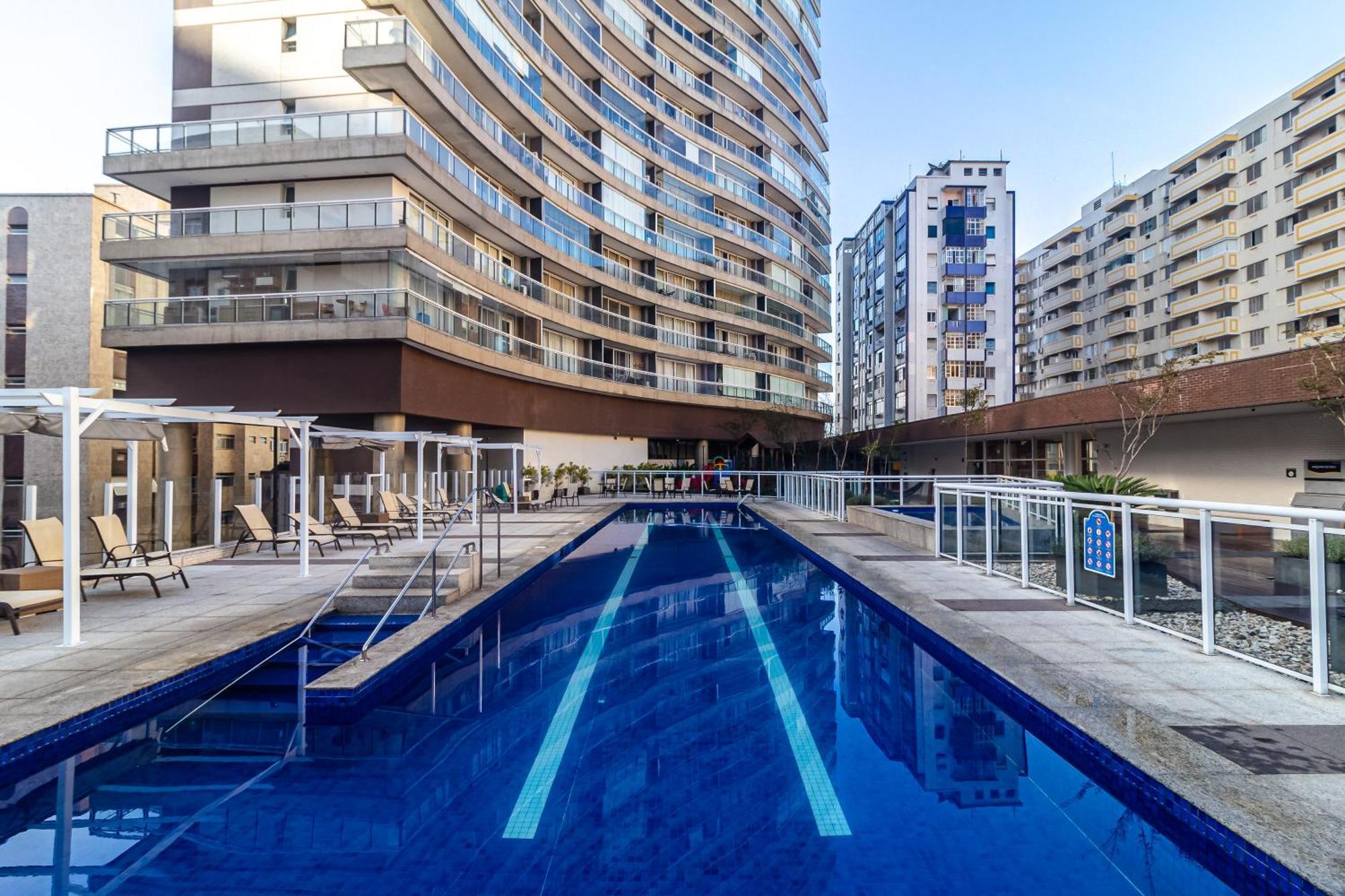 Ap Ocean Unlimited - Vista Panoramica Da De No Unlimited Apartment Santos (Sao Paulo)